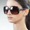 Jimmy Choo Severine Square Sunglasses in Brown (brown violet) - Lyst
