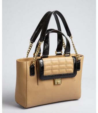  Nude Leather Camille Quilted Pocket Tote 