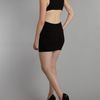 John Zack Embellished Cut Out Dress in Black - Lyst