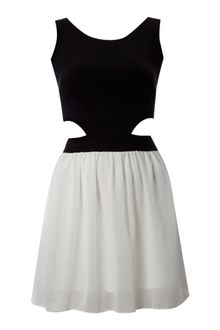 John Zack Sleeveless Cut Out Dress - Lyst
