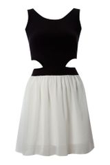 John Zack Sleeveless Cut Out Dress