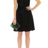 Karen Millen Geometric Embroidery Dress in Black - Lyst