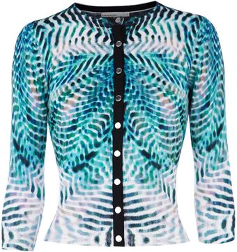Karen Millen Mirror Print Cardigan - Lyst