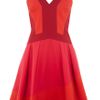 Karen Millen Colour Contrast Collection Dress in Red (pink) - Lyst
