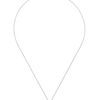 Karen Millen Karen Millen Pyramid Pendant in Gray (silver) - Lyst