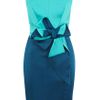 Karen Millen Beautiful Satin Dress in Blue (turquoise) - Lyst