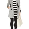 Karen Millen Block Stripe Knit Dress in Black (white) - Lyst