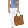 Karen Millen Skinny Zip Capri Jean in White - Lyst
