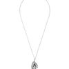 Kit Heath Sterling Silver Small Applique Leaf Necklace in Silver - Lyst