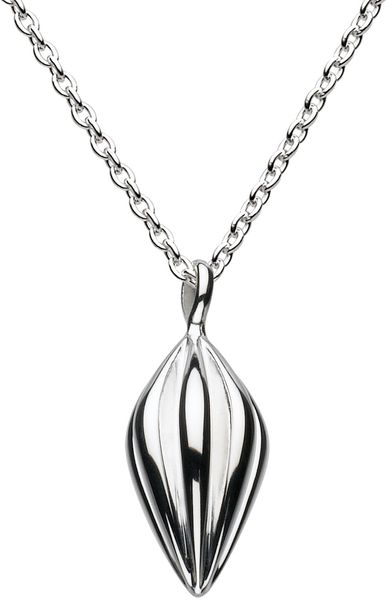 Kit Heath Small Pod Drop Necklace in Silver - Lyst