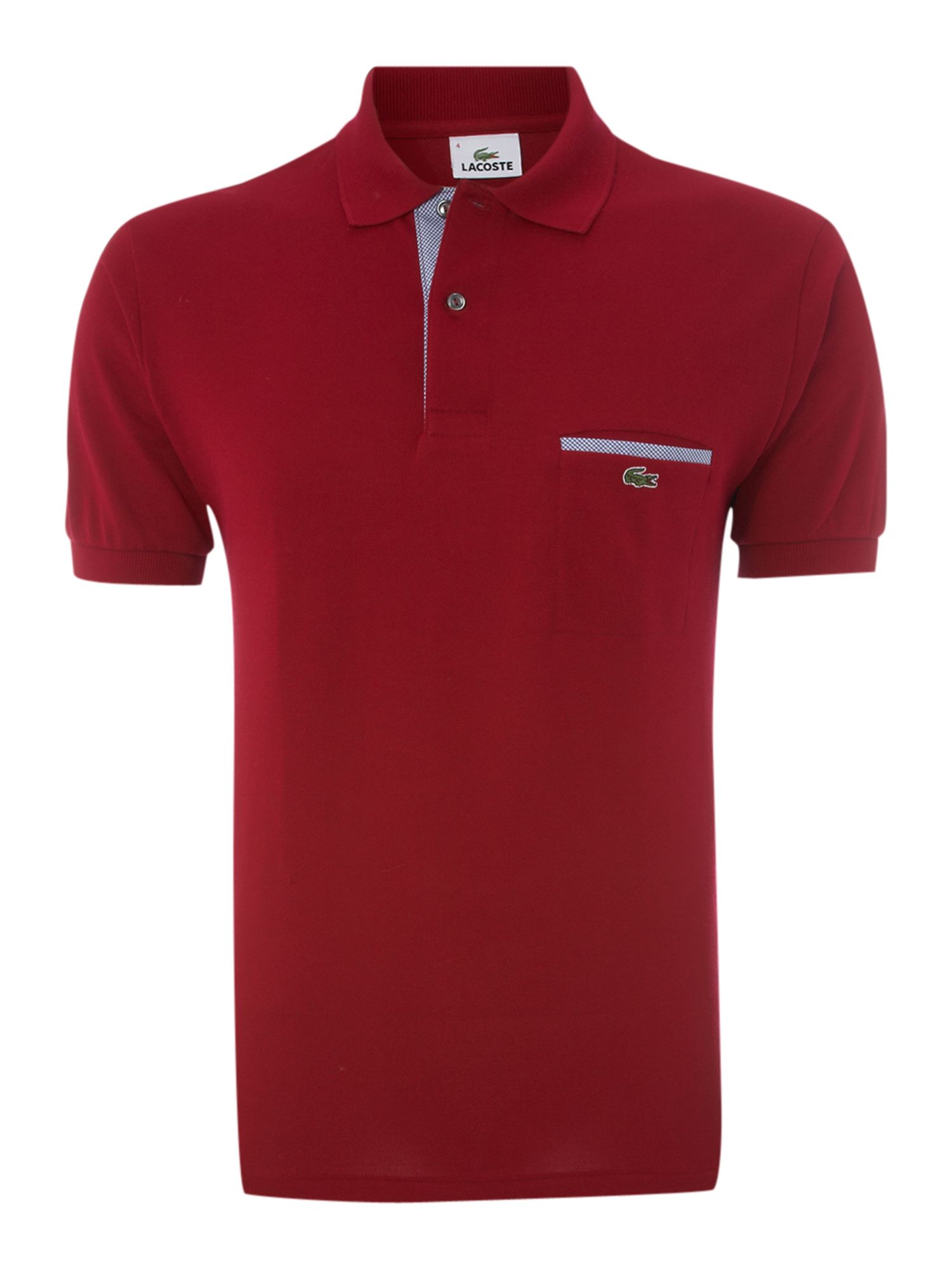 lacoste burgundy polo shirt