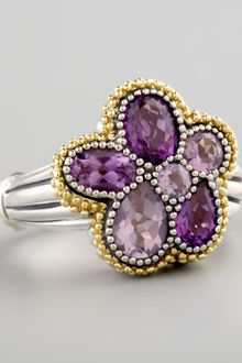 Lagos Ombre Flower Ring Amethyst - Lyst