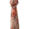 Linea Abstract Leopard Print Oversize Scarf in Orange - Lyst