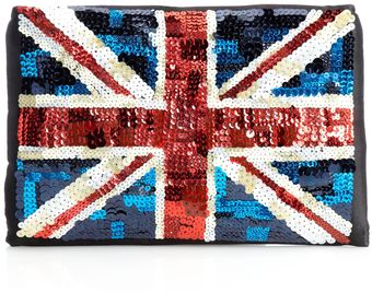 Lulu Guinness Felicity Union Jack Clutch Bag - Lyst