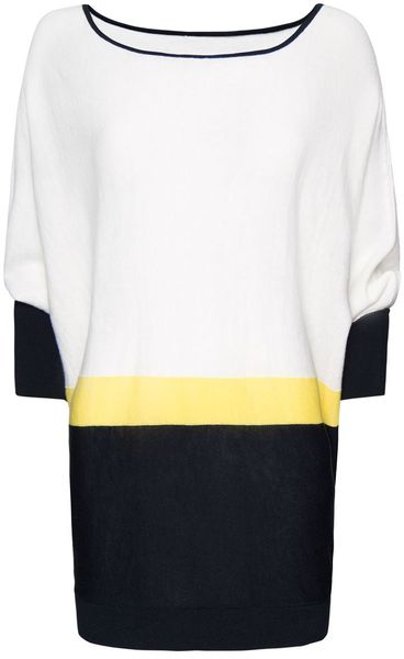 Mango Oversize Cotton Jumper in Black (cream) - Lyst