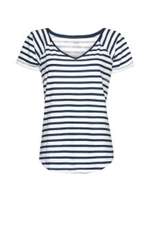 Mango Cotton Striped Tshirt - Lyst