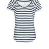 Mango Cotton Striped Tshirt in Blue (navy) - Lyst