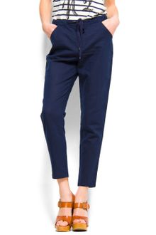 Mango Loosefit Linen Trousers - Lyst