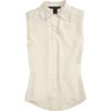 Marc By Marc Jacobs Button Front Sleeveless Blouse in White - Lyst