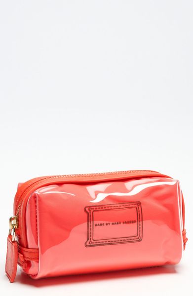 Marc By Marc Jacobs Werdie Clear Cosmetics Pouch in Pink (clear fluoro coral) - Lyst