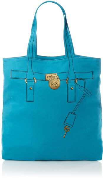Michael By Michael Kors Print Tote Bag in Blue - Lyst