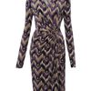 Michael By Michael Kors Sleeveless Printed Dress in Gray (iris) - Lyst