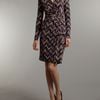 Michael By Michael Kors Sleeveless Printed Dress in Gray (iris) - Lyst