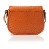Michael By Michael Kors Saddle Ortrich Print Cross Body in Orange - Lyst