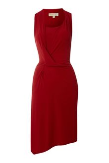 Michael by Michael Kors Draped Jersey Dress - Lyst