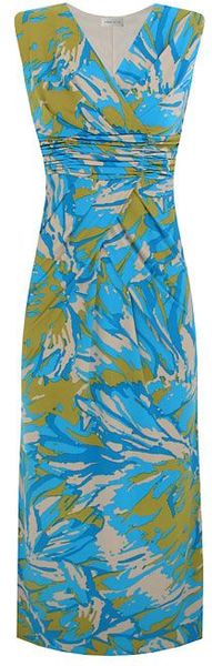 Minuet Petite Green Abstract Maxi Dress in Blue (green) - Lyst
