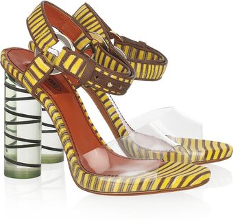 Missoni Knitted and Perspex Sandals - Lyst
