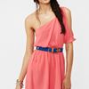 Nasty Gal Slashed Side Dress Coral in Pink (coral) - Lyst