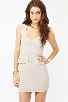 Nasty Gal Pretty Peplum Dress - Lyst