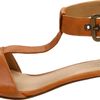 Nine West  Briteside TStrap Sandals in Brown (medium natural leather) - Lyst