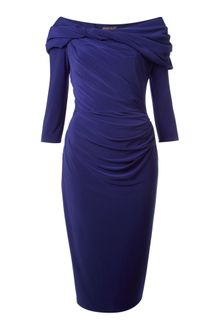 Pied A Terre Long Sleeve Slinky Jersey Dress - Lyst