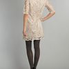 Pied A Terre Lace Shift Dress in Beige (nude) - Lyst