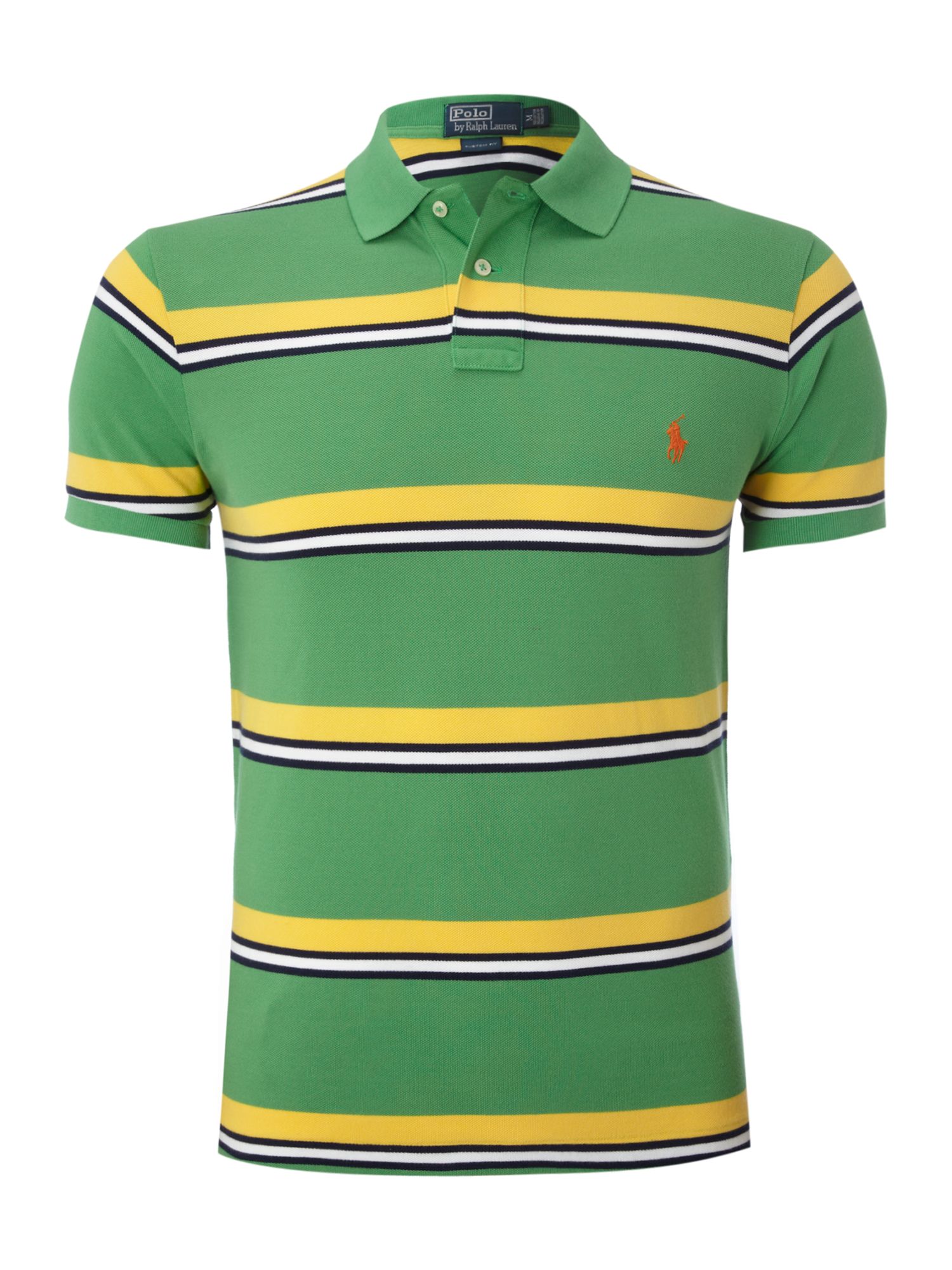 green and yellow ralph lauren polo shirt