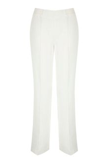 Precis Petite Ivory Wide Leg Linen Trousers - Lyst