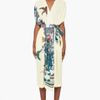 Suno Yellow Bird Lady Wrap Dress in Yellow - Lyst