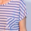 Therapy Tee Boyfriend Stripe in Blue - Lyst