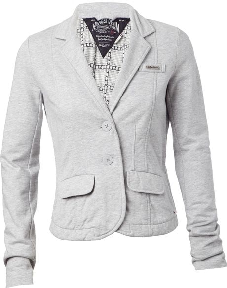 Tommy Hilfiger Sandy Heavy Knit Casual Blazer in Gray (grey) - Lyst