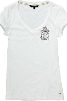 Tommy Hilfiger Lavender Hill Vneck Short Sleeved Tshirt - Lyst