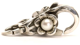 Trollbeads Silver Pearl Flower Lock - Lyst
