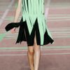 Versus Pleated Crepe Dress in Green (mint) - Lyst
