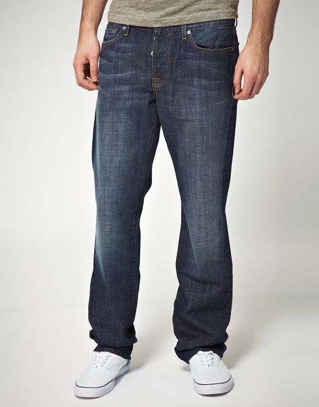 7 For All Mankind 7 For All Mankind Standard Jeans in Blue for Men (nydarkwashblue) - Lyst