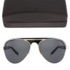 Alexander Wang Alexander Wang Aviator Sunglasses in Black for Men (silver) - Lyst