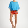 Alice + Olivia Katie Dolman Silk Top in Blue - Lyst