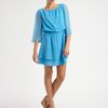 Alice + Olivia Petunia Silk Dress in Blue - Lyst