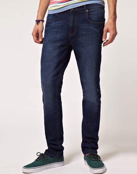 Asos Skinny Jeans in Dark Wash in Blue for Men | Lyst