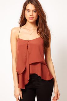 ASOS Collection Asos Cami with Pleat Front - Lyst